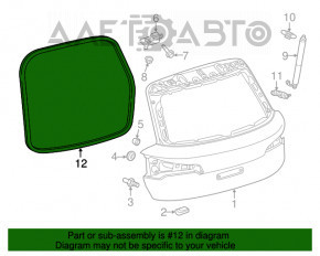 Garnitura de cauciuc pentru portbagajul Audi Q5 80A 18-19