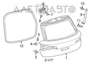 Garnitura de cauciuc pentru portbagajul Audi Q5 80A 18-19