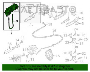 Механизм ручки двери передней правой Audi Q5 80A 18-