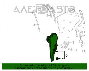 Geam electric cu motor spate stânga Audi Q5 80A 18-