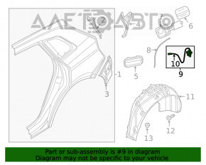 Blocare capac rezervor combustibil Audi Q5 80A 18-