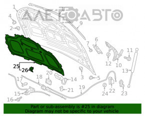 Изоляция капота Audi Q5 80A 18-24 OEM