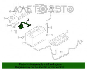 Suport de fixare a bateriei pentru Audi Q5 80A 18-