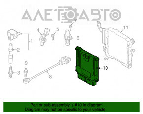 Blocul ECU al calculatorului motorului Audi Q5 80A 18-