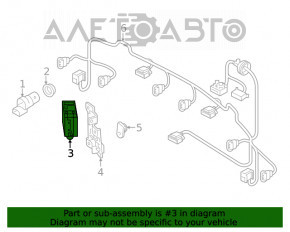 Датчик слепых зон BSM левый Audi Q5 80A 18-