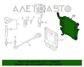 Suportul blocului ECU Audi Q5 80A 18-