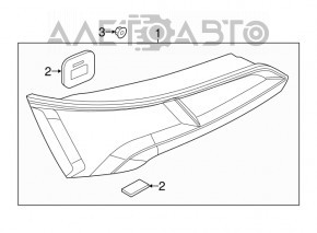 Фонарь левый Audi Q5 80A 18-20 LED, царапины