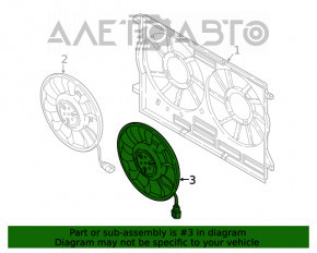 Ventilatorul de răcire stânga Audi Q5 80A 18-20 2.0T