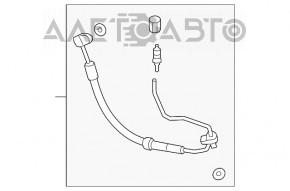 Tubul de aer condiționat, compresorul și radiatorul de încălzire al treilea Audi Q5 80A 18 - subțire.