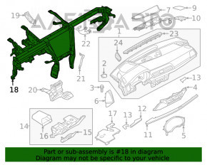 Tubul de subtorpilor pentru Audi Q5 80A 18-20