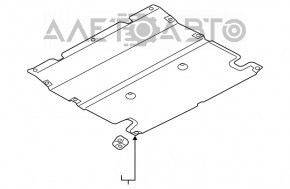 Protecția motorului Audi Q5 80A 18-21, nou, original OEM