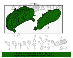 Щиток приборов Mitsubishi Outlander Sport ASX 12-18 2.0 114к