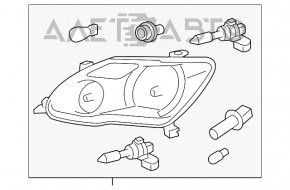 Фара передняя правая Toyota Avalon 08-10 в сборе ксенон