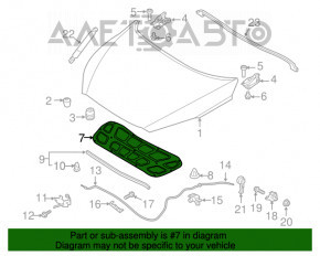 Izolarea capotei Kia Sorento 16-20