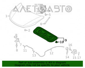 Izolarea capotei Hyundai Santa FE 19-