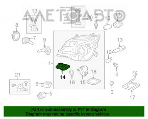 Мотор AFS фары правый Lexus ES350 07-12