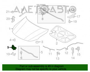 Capota de la Kia Optima 11-15