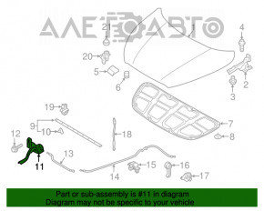 Blocare capota Hyundai Elantra UD 11-16 nou original OEM