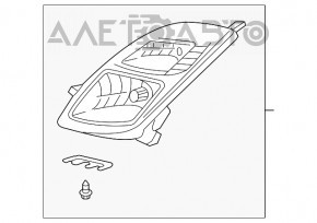 Фара передняя правая Toyota Prius 20 06-09 голая рест галоген