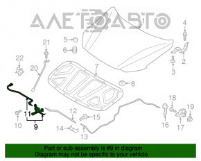 Capota Hyundai Elantra AD 17-18 cu senzor, nou, original OEM