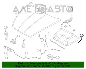 Amortizorul capotei stânga Hyundai Sonata 20- nou OEM original