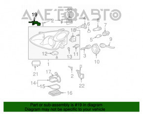 Крепление левой фары верх внутр Lexus RX300 RX330 RX350 RX400h 04-09 новый OEM оригинал