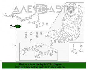 SENZOR DE DETECTARE A POZIȚIEI OCUPANTULUI Honda Accord 13-17