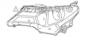 Far stânga față Toyota Rav4 13-15 goale dorest hibrid