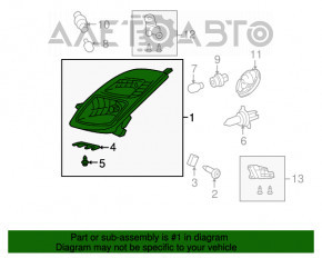 Far stânga față Toyota Prius 20 06-09 goală, rest xenon cu suport, necesită polizare.