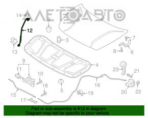 Suport de capot pentru Kia Niro 17-22