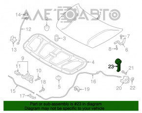 Ручка открывания капота Kia Niro 17-22