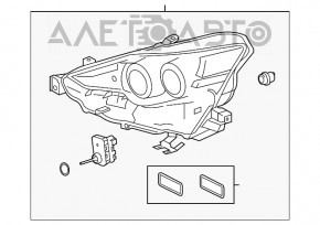 Far stânga față Lexus IS 14-16 LED nou aftermarket