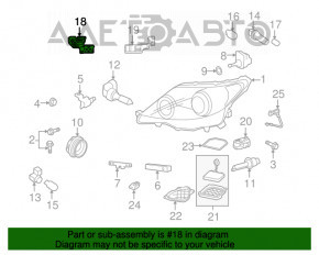 Suport far stânga pentru Lexus LS460 07-09