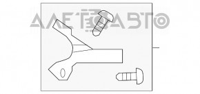 Крепление фары нижнее левое Lexus RX350 RX450h 16-19 новый OEM оригинал