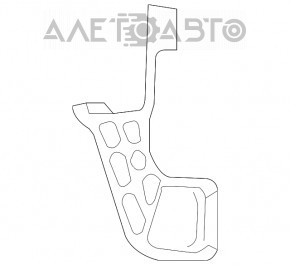 Suportul farului drept inferior exterior pentru Lexus RX300 RX330 RX350 RX400h 04-09, nou, original OEM.