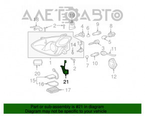 Крепление левой фары нижнее внешнее Lexus RX300 RX330 RX350 RX400h 04-09