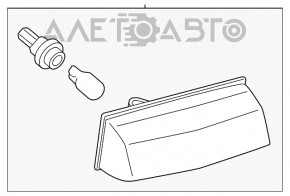 Lumină număr ușă portbagaj stânga Toyota Rav4 13-18 nou original OEM