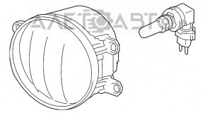 Farul de ceață dreapta pentru Toyota Rav4 19-21, halogen