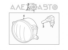 Farul de ceață dreapta pentru Lexus RX350 RX450h 10-15, halogen