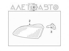 Противотуманная фара птф левая Lexus RX330 RX350 04-09