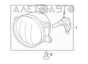 Противотуманная фара птф левая Toyota Camry v40