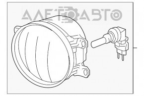 Farul de ceață stânga pentru Toyota Camry v40, nou, original OEM