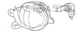 Farul anti-ceață stânga pentru Lexus CT200h 11-17, nou, original OEM