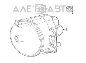 Farul de ceață stânga pentru Toyota Camry v70 18-20 SE, nou, original OEM