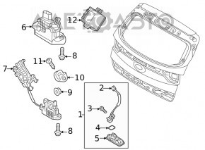 Inchidere portbagaj Hyundai Tucson 16-20 noua originala OEM