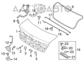 Capac portbagaj Kia Optima 16-