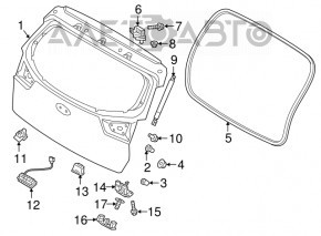 Blocare portbagaj Kia Niro 17-22