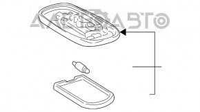 Plafonul de iluminare pentru pasagerii Lexus IS200 IS300 99-05