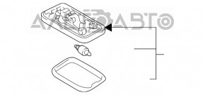 Plafonul de iluminare frontal pentru Lexus RX300 98-03