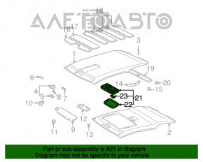 Plafonul de iluminare frontal pentru Lexus RX300 98-03